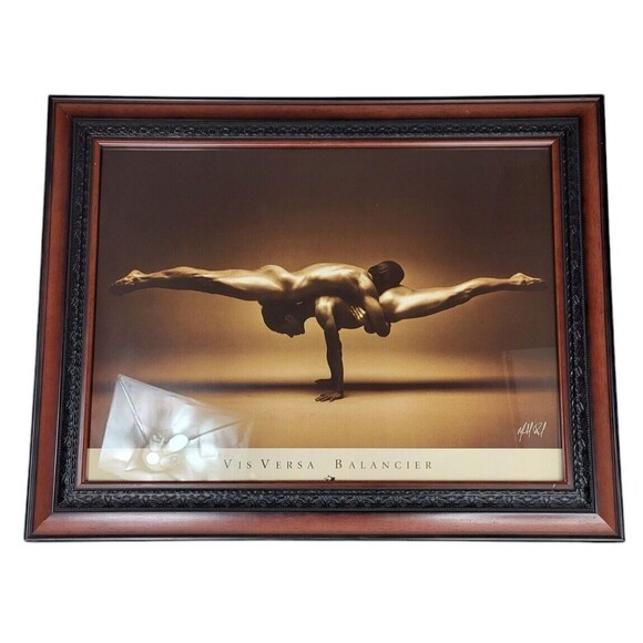 Michael Pilon "Vis Versa Balancier" Erotic Framed Autograph Cirque Du Soleil - Picture 1 of 12